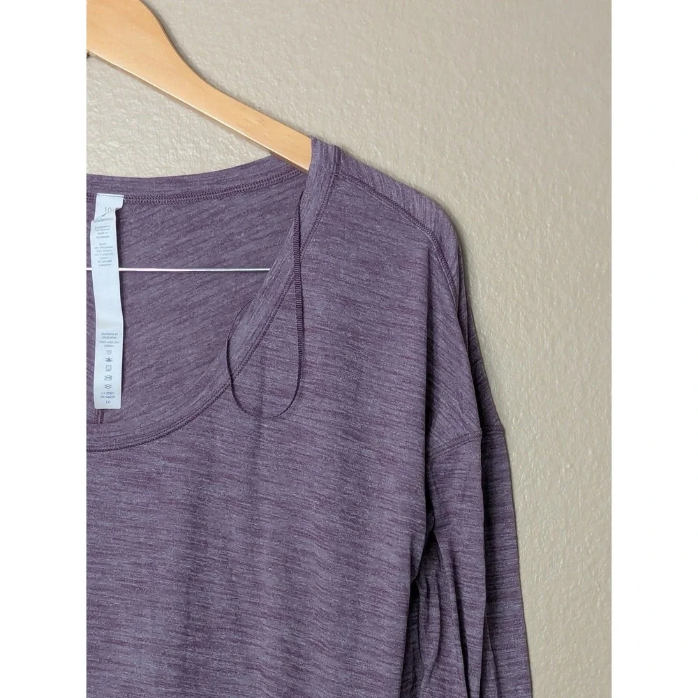 Lululemon Swiftly Tech Long-Sleeve Shirt‎ 2.0 Size 10 Lavender Length Workout